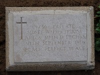 Struma Military Cemetery - Perkins, Sidney Walter